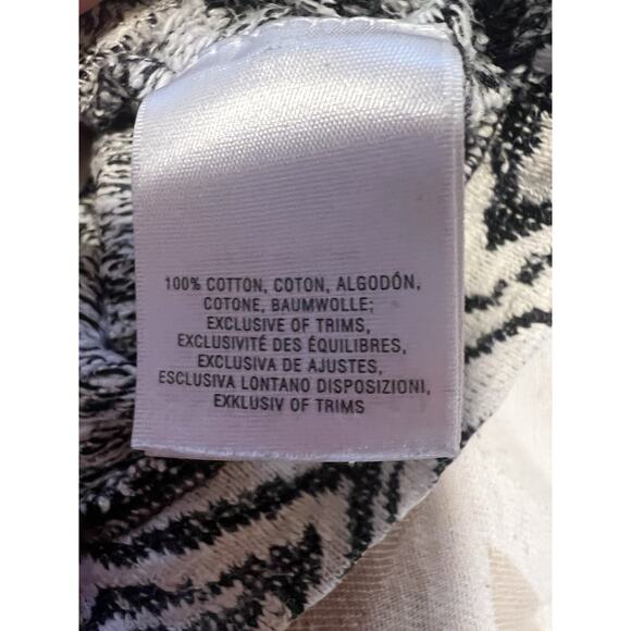 Anthropologie Postmark black white cowl neck long sleeve Konya tunic pockets L - Picture 7 of 8